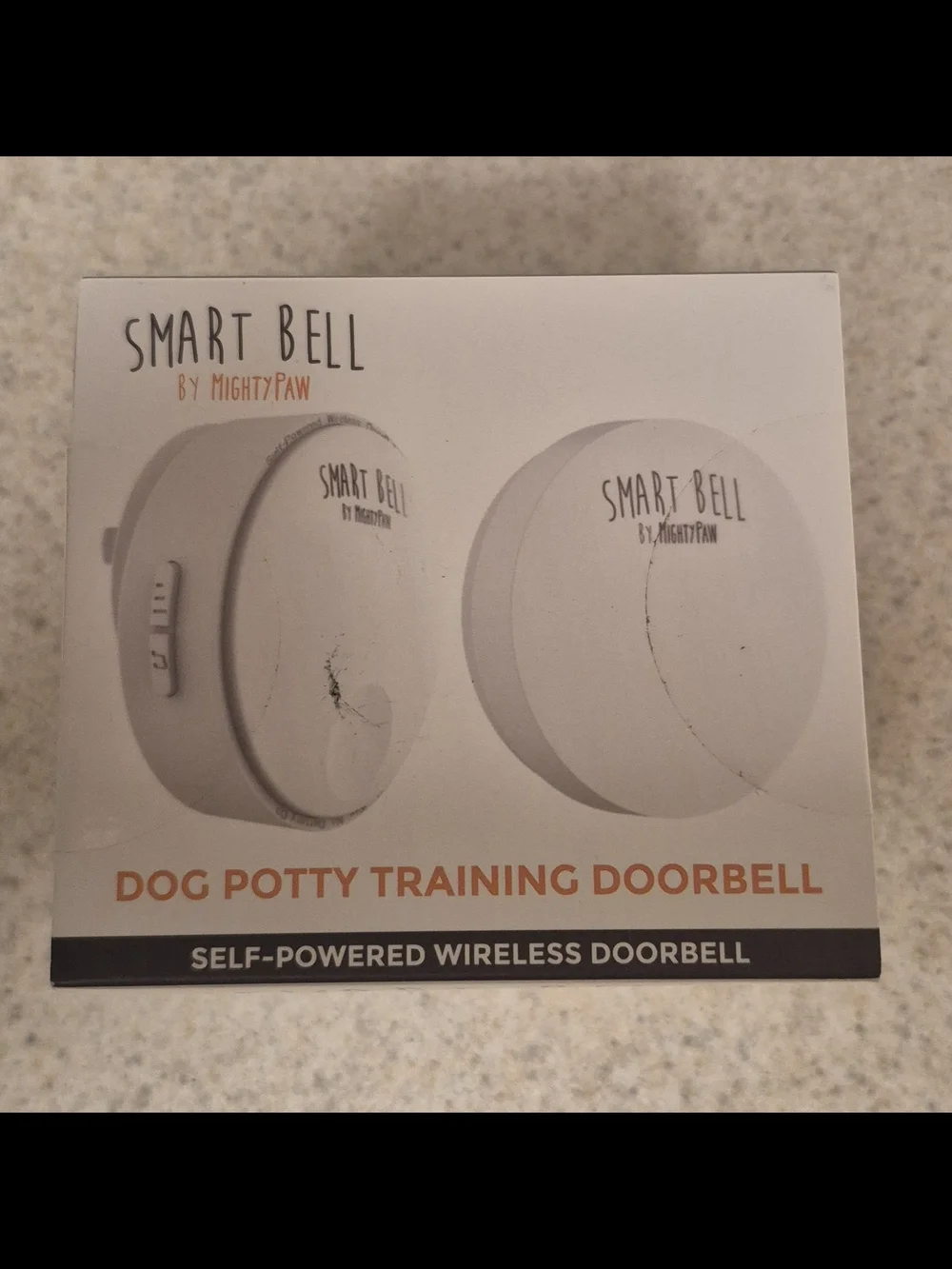 SMART BELL 2.0  by Mighty Paw Dog Potty Training Self-Powered Wireless Doorbell.